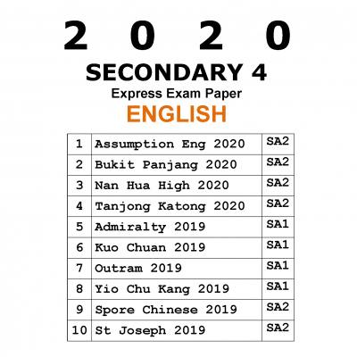 english exam papers secondary 3